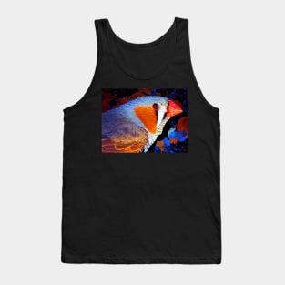 Zebra Finch Painted Tank Top